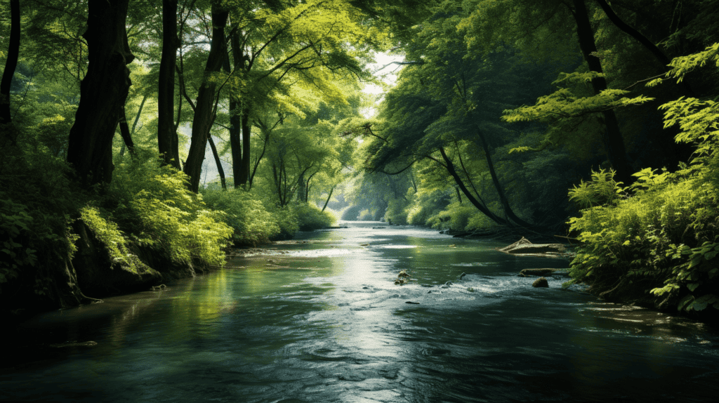 River in the amazon jungle.