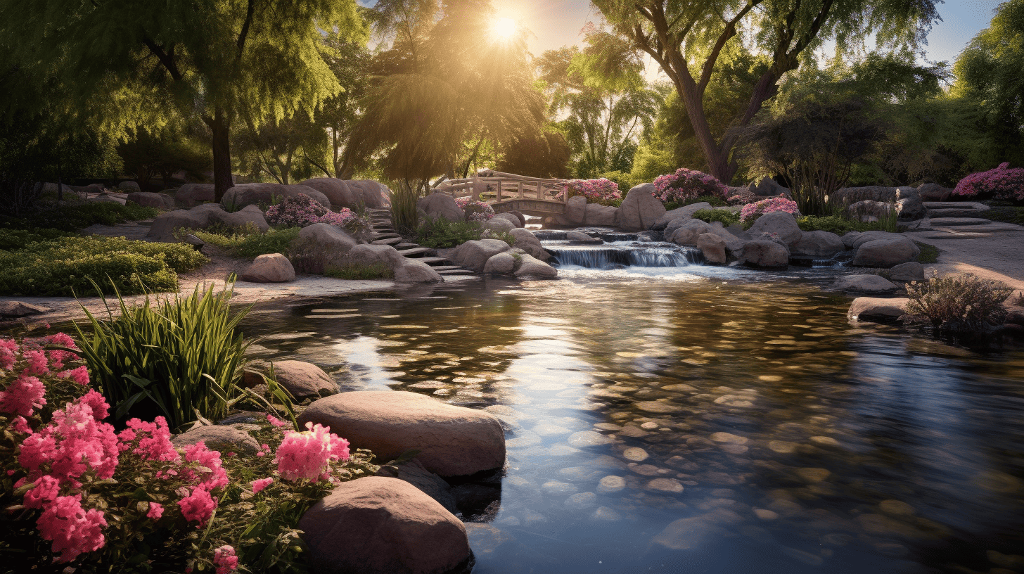 Written Guided Meditation Scripts with a beautiful pond scene