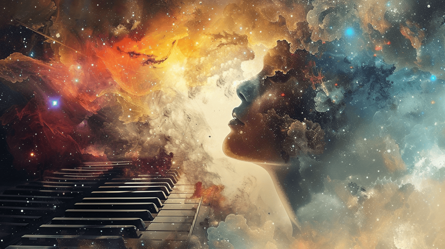 Spiritual Quotes On Music. Piano in the clouds.