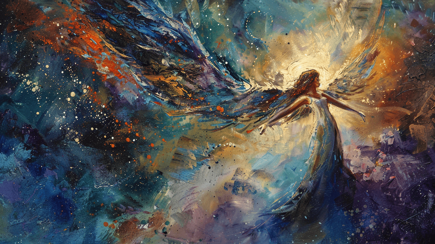 Angel painting for Spiritual Angel Quotes.